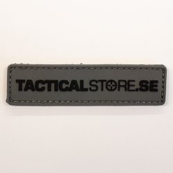 Tacticalstore PVC Patch 8x2cm - Grå/Svart