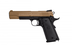 Cybergun Colt 1911 Combat GBB 6mm - Tan/Svart