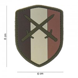 101 INC PVC Patch - Shield Belgium Desert Sword