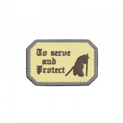 101 INC PVC Patch - To Serve And Protect