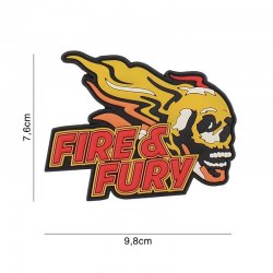 101 INC PVC Patch - Fire & Fury