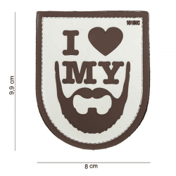 101 INC PVC Patch - I Love My Beard