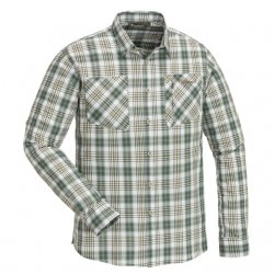 Pinewood Långärmad Skjorta Glenn 5337 - Offwhite/Grön