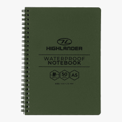 Highlander Waterproof Notebook A5 14.8x21cm