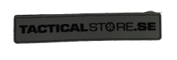 Tacticalstore PVC Patch 16x3cm - Grå/Svart
