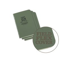 Rite In The Rain Stapled Notebook Mini Field Flex-Cover 3-Pack - Grön