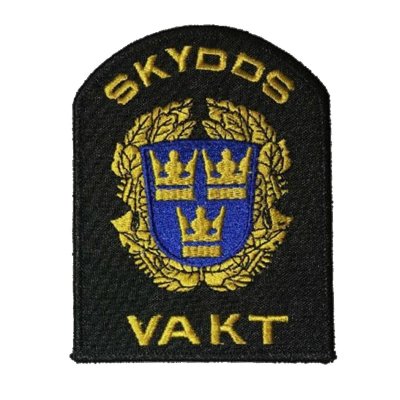 Robust Embroidered Sleeve Badge - Skyddsvakt