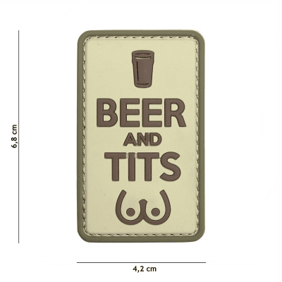 101 INC PVC Patch - Beer and Tits