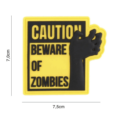 101 INC PVC Patch - Caution Zombies