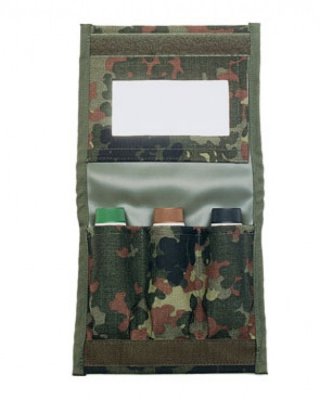 Mil-Tec Case for Face Paint with Mirror - Flecktarn