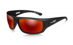 WileyX OMEGA Crimson Mirror Matte Black Frame