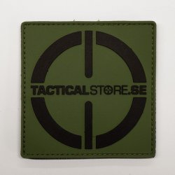 Tacticalstore PVC Patch 8x8cm - Grön/Svart
