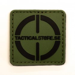 Tacticalstore PVC Patch 4x4cm - Grön/Svart