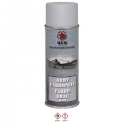 MFH Army Spray Paint 400 ml Matt Grå