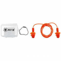 MFH Earplugs Orange, with case