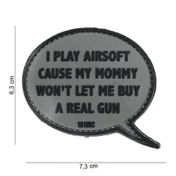 101 INC PVC Patch - I Play Airsoft
