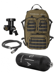 Scandinavian Arms Private 2L Kolfiber Lufttank med Ryggsäck Kit