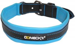 Coneck't Dog Collar Every Day Life Leather - Blue