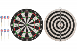 Atom Dartboard with Darts