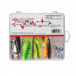 Berkley Pulse Shad MixBox with Jigheads 8cm
