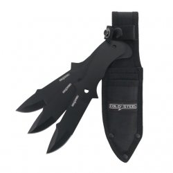 Cold Steel Drop Point Throwing Knives 3pcs with Sheath