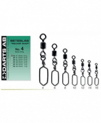 Darts Lure Locks with Swivel "Square Snap"