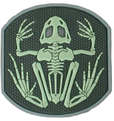 Emersongear PVC Patch - Frog Skeleton