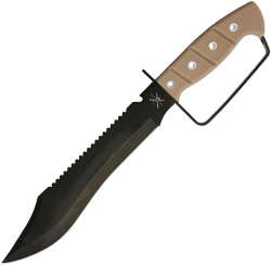 Tac Xtreme Bowie Fixed Blade Knife tan Stainless Steel