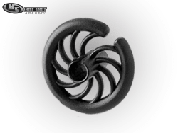 Kiss of Death Kisser Button Black