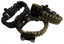 HLTD Paracordarmband med Kapsylöppnare och Visselpipa 25mm