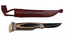 Wood Jewel Zebra Knife 23Z