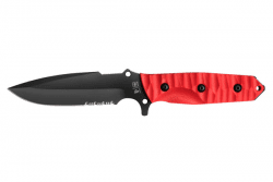 TB Outdoor Marauder Serrated - Röd G10