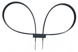 MFH Plastic Handcuffs Disposable 80x1,3cm - Black