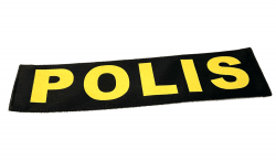 PGT Patch Ryggmärke Polis 28x10cm