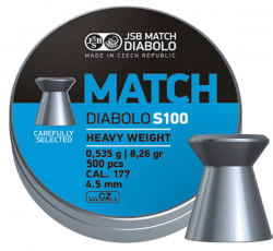 JSB Blue Match Diabolo, S100 4,52mm - 0,535g