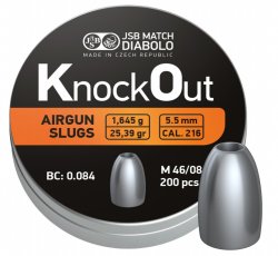 JSB KO Slugs, 5,5mm - 1,645g