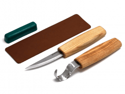 BeaverCraft Chip Carving Knives Set - 2 Knives Plus Accessories by Woodcraft