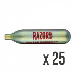Razorgun 12grams CO2 Cartridges 25-Pack