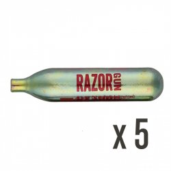 Razorgun 12grams CO2 Cartridges 5-Pack