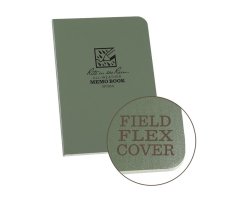 Rite In The Rain Memo Book, Field Flex-Cover, 8,9x12,7cm - Grön