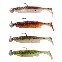 Savage Gear Fat Minnow T-Tail Clearwater Jig Mix 4pcs