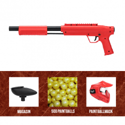 Valken Gotcha Shotgun .50 Caliber Red - KIT