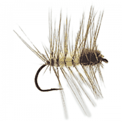 Wiggler Hurricane Fly Torrfluga - Super Puppan Brun Gul #10