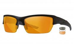 WileyX VALOR Clear/Grey/Light Rust Matte Black Frame Kit