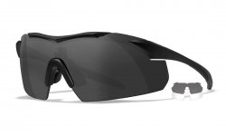 WileyX Vapor Grey/Clear Matte Black Frame