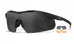 WileyX Vapor Comm 2.5mm Lenses Grey Clear Light Rust Frame Matte Black