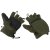 MFH Fleece Gloves with Pull Loops - OD Green