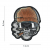 101 INC PVC 3D Patch - UV Skull Beanie Warrior