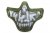 Nuprol Mesh Lower Face Shield - Skull - Green