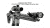 UTG Accu-Sync 45 Degree Angle Flip-Up Front Sight